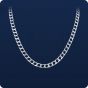 925 Silver Square Curb Neck Chains (Solid - 6.30mm)