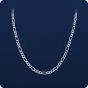 925 Silver Figaro Neck Chains (Solid - 3.75mm)
