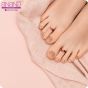 925 Silver Toe Rings ( Leaf Color )