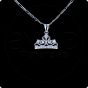 925 Sterling Silver Pendant Set (Crown)