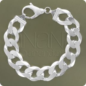 925 Sterling Silver Bracelet Curb (Solid type)