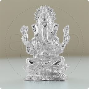 925 Silver Solid idols (Lotus Ganeshji)