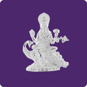 925 Silver Solid idols (Saraswatiji)