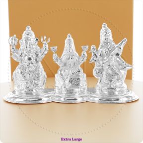 925 Silver idols (Ganeshji-Laxmiji -Saraswatiji)