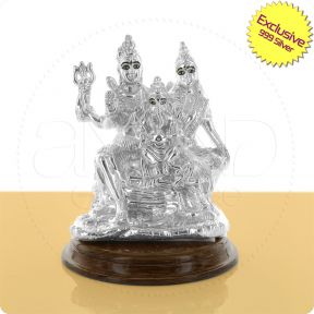 999 Silver idols (Shiv Pariwar)
