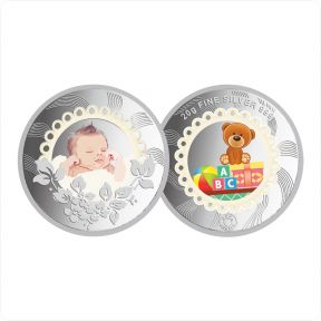 10g New Born Baby 999 Silver Color Coin