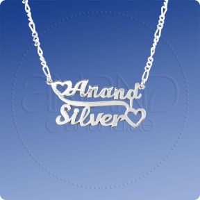 925 Silver Customized Name Necklace (2 Names)