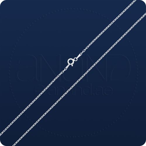 925 Silver Link Neck Chains (Rhodium - 1.45mm)