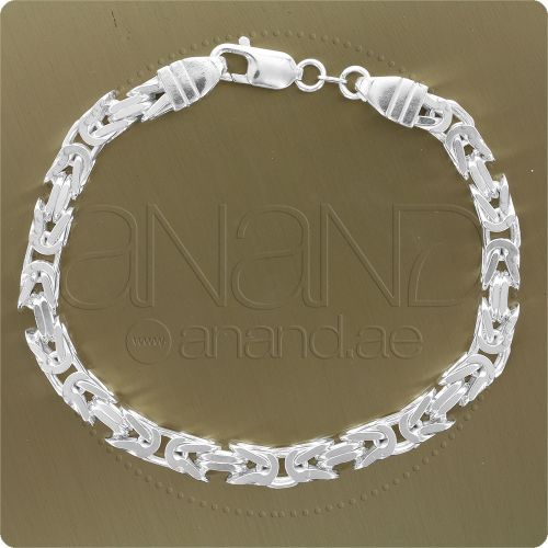 925 Sterling Silver Bracelet Byzantine