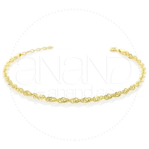 925 Silver Anklets ( Gold Plated )