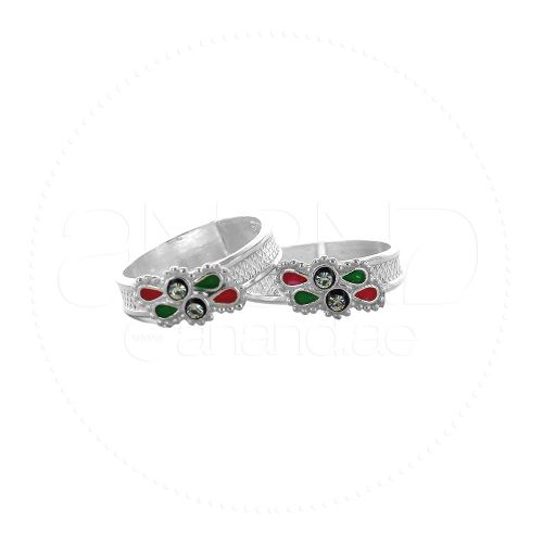 Silver Toe Rings ( Color )